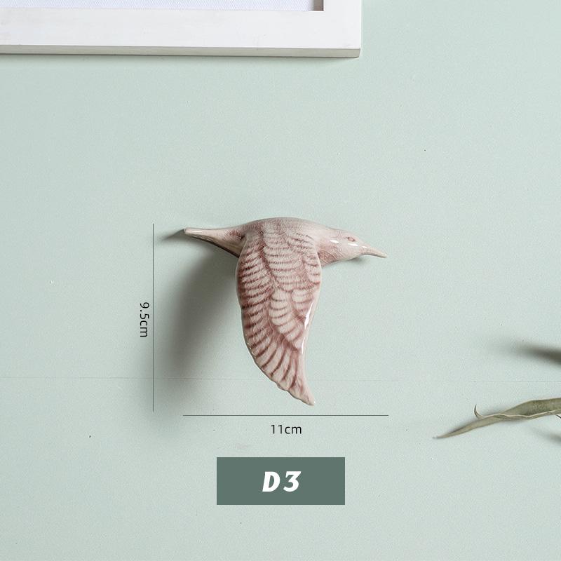 3D keramičtí ptáci závěsný přívěsek na stěnu domácí ozdoby dekorace pozadí TV řemesla závěsná dekorace obývacího pokoje ruční práce