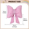 Bow Pillow Back Cushion Sofa Throw for Bedroom Office Holiday