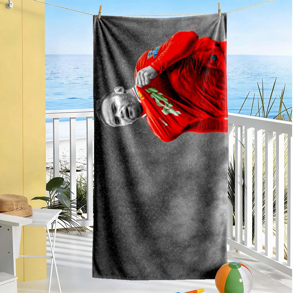 Wayne Rooney Celebration Beach Towel Super Soft Microfiber Quickdry Fabric Comfortable Lightweight