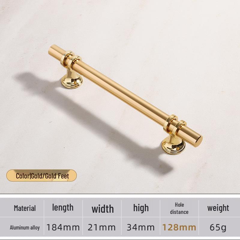 Modern Minimalist European Two-Tone Wardrobe & Drawer Handle