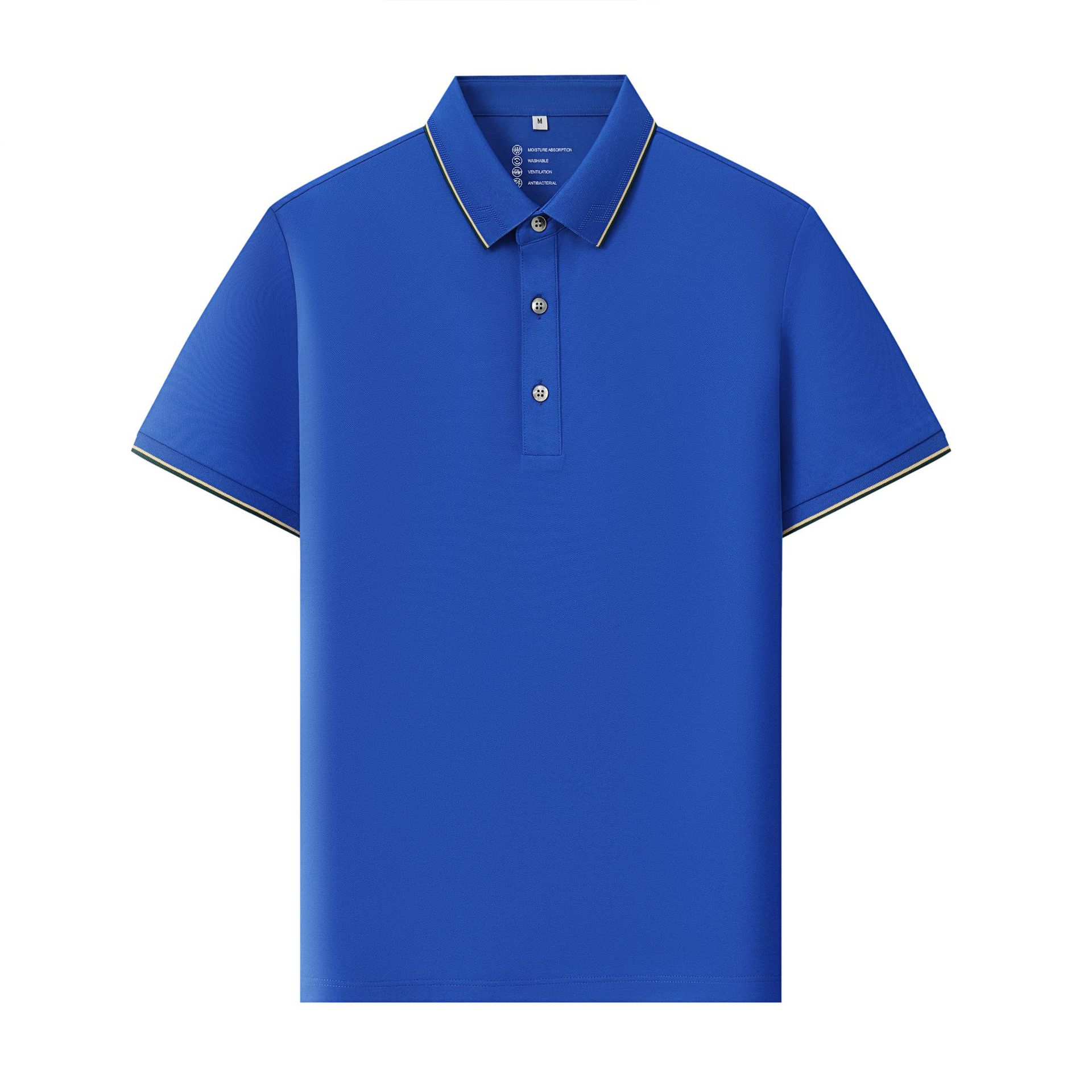 

180 г/м² хлопковые рубашки поло с индивидуальным рисунком и принтом для мужчин M синий