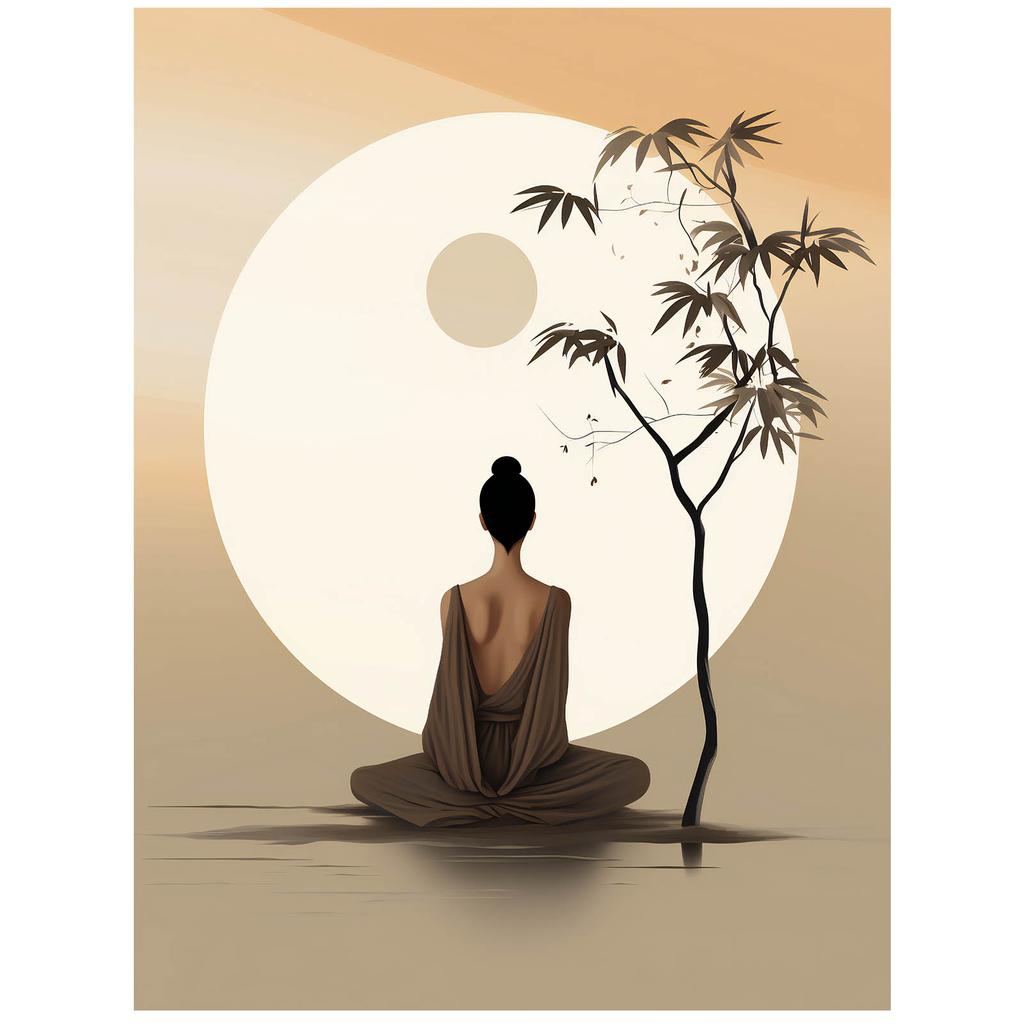 Spokój W Równowadze Spokój W Równowadze, 30X40 Cm, Bez Ramy, Płótno Premium Na Blejtramie