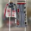 Womens 2026 Street 2-Piece Jacket Straight Leg Pants