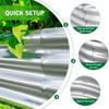 4x2x1ft Raised Garden Beds Outdoor Kit, Galvanized Oval Planter Box, Metal Bottomless Elevated Garden Boxes Set for Planting Veg
