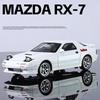 Initial D JDM Mazda RX-7 FC3S Supercar Simulation Diecast & Toy Vehicles Sounds & Light Pull Back Car 1:32 Alloy Model