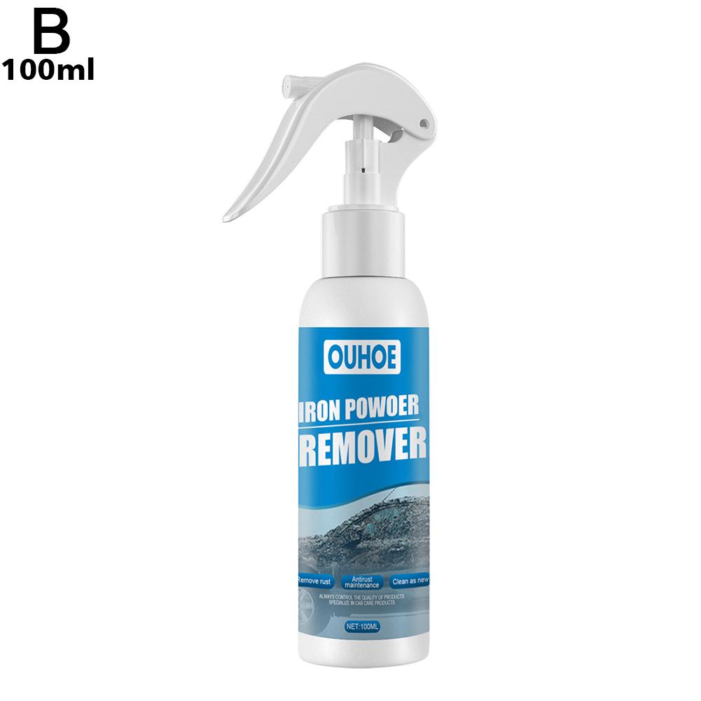 30/100ml Car Rust Remover Spray Metal Paint Cleaner Car Maintenance Iron Cleaning Car Spray Rust Powder Remover Car Accessories