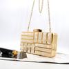 One-Shoulder Acrylic Shell Clutch - Minimalist Crossbody Evening Bag for Women