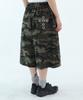 FUZZY SCAN Camo Cross Eyelet Bermuda Pants Khaki