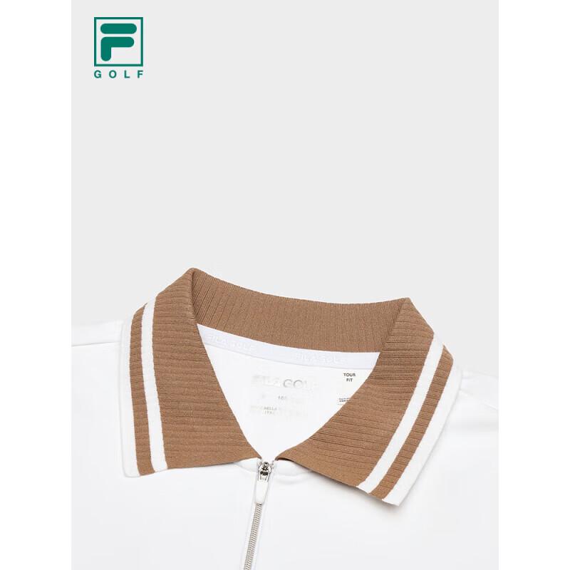Fila Women's Knitted Long-Sleeve Golf Polo Shirt