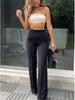 2024 Trendy Casual Flared Trousers: Versatile, Fashionable Wide-Leg Pants for a Chic Commute