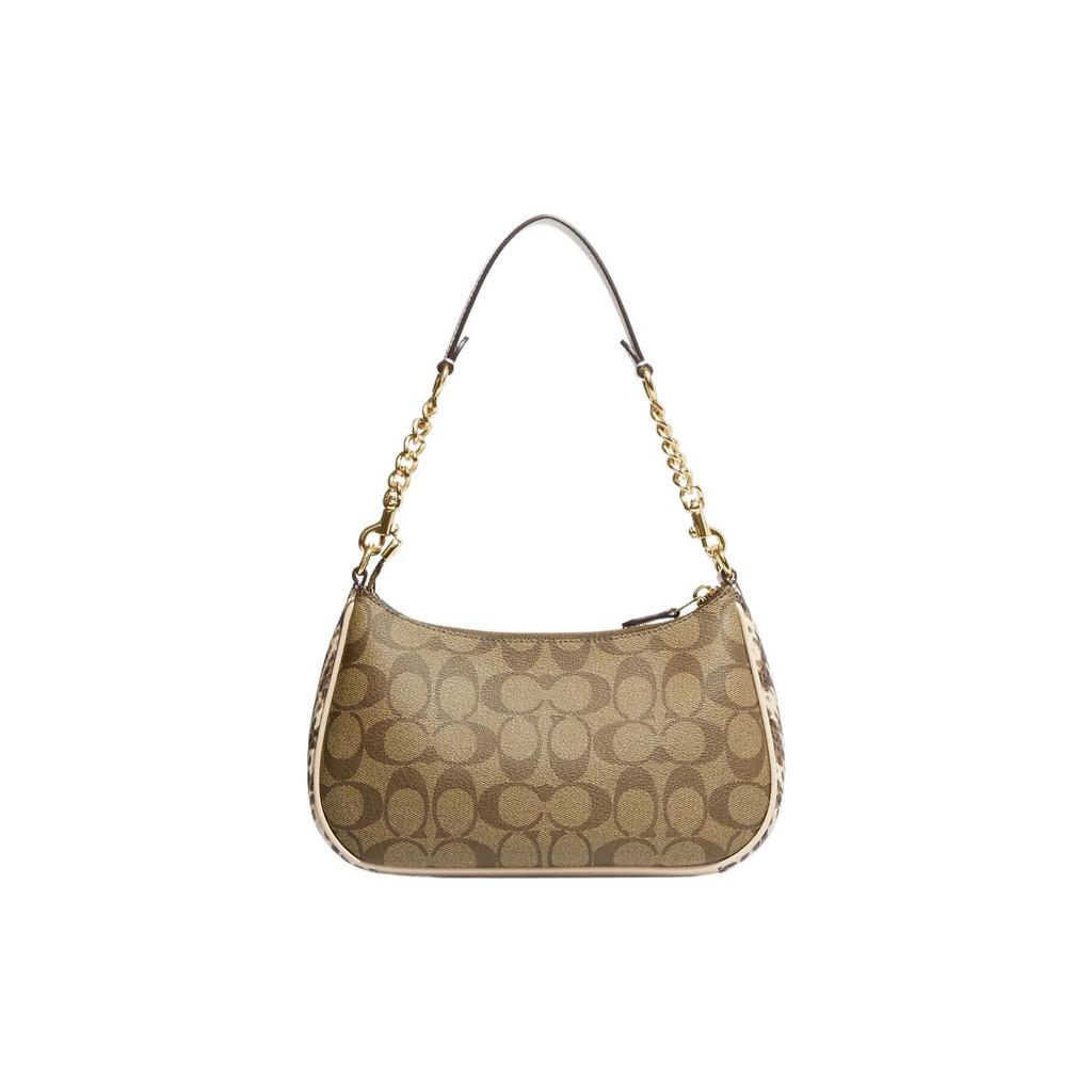 Coach Teri 24 Zipper Closure Multi-Functional Pocket Double Card Slot Synthetic Leather And Leather Handheld Crossbody Shoulder Bag Medium CC323-IMLOT