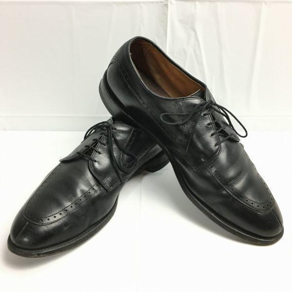 

1980s-90s Vintage Allen Edmonds Kingsley U-Tip Business Shoes Black size 11D 28.5-29.5 Men s(USED)