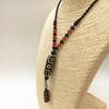New Ethnic Style Tianzhu Nine Eye Tianzhu Pendant, Men's and Women's Casual Versatile Hanging Necklace