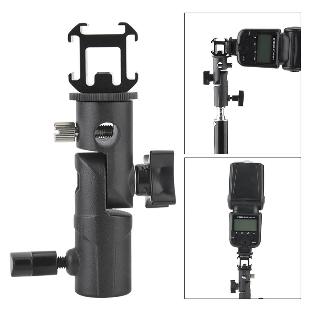 Schwenkbarer Drei-Blitzschuh-Adapter Blitzlichtstativhalterung E-Mount-Halterung