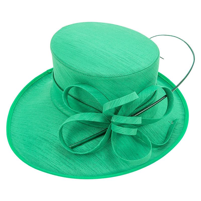 Elegant Retro European & American Wide-Brim Sun Hat for Women - Spring/Summer Beach & Banquet Style