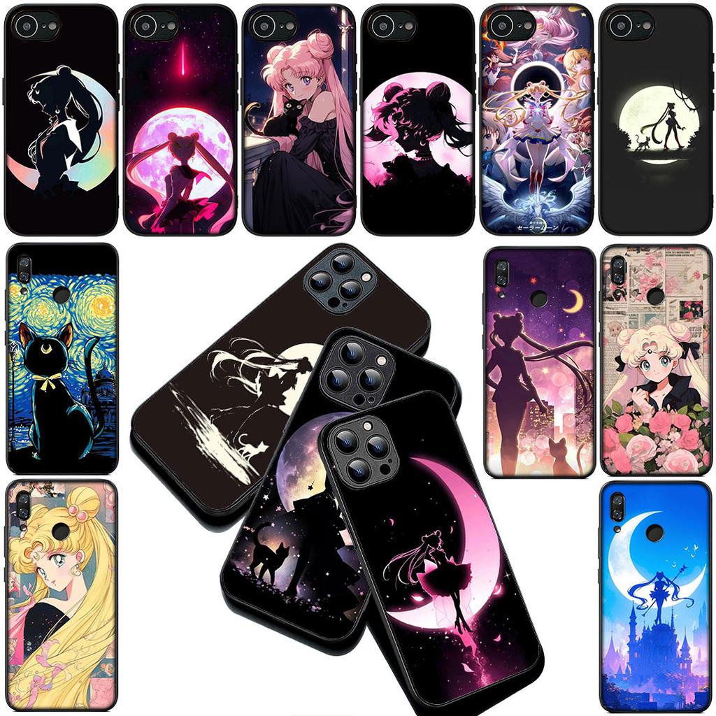 Girl S-Sailors-Cartoon Moon Silicone Cover for Xiaomi Redmi Note 14 13 Pro Plus ProPlus 14C A3 Pro+ 14Pro 5G Coque Phone Case