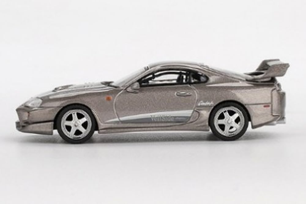 MINI GT Scale Toyota Supra Veilside Combat Combat Gray Finished Model 1/64 V-II (Left-Hand Drive) MGT00978-BL