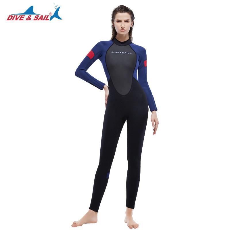 Fato de Neoprene 3mm Homem Mulher Corpo Inteiro Mergulho Surf Snorkel Proteção Térmica Resistência UV