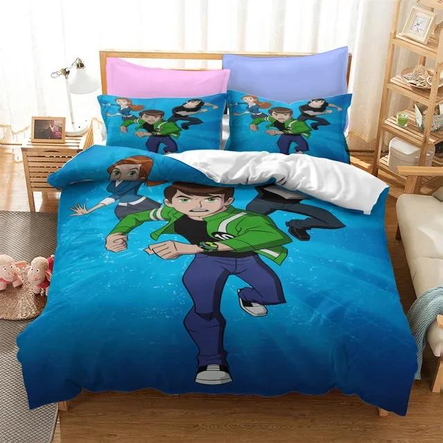 Anime Ben Gwen Duvet Cover 10 Cartoon Bedding Sets Kids Boys Adult Gifts Bed Set 2/3 Pcs Quilt Comforter Covers Home Textiles