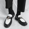 Men's Plus Size Leather Slip-on Loafers: Formal & Casual Thick Sole Shoes