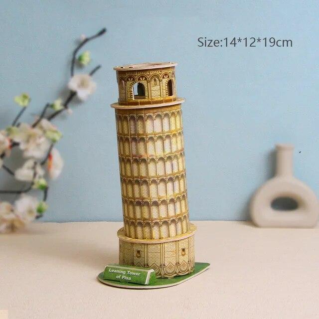 

Всемирно известные здания, 3D модель, картонная головоломка для детей, игрушки ручной работы, украшения для рабочего стола, детский подарок