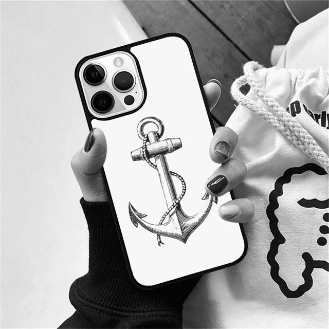 

Якорь Компас морской моряк парусный Чехол для телефона Для iPhone 16 15 14 13 12 Pro Max mini 11 Pro Max XS XR Plus iPhone XR
