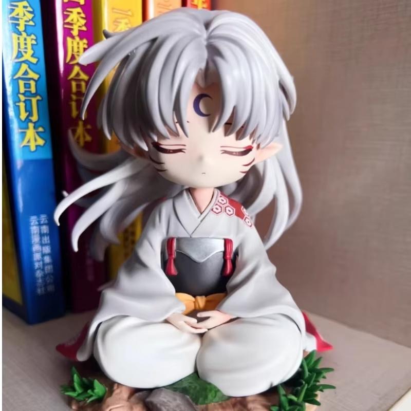 Nomi Sesshōmaru Anime Figur Inuyasha Gk Q Version Schreibtischdekoration Sammlerfigur Für Anime-Fans Jungen Überraschungsgeschenk