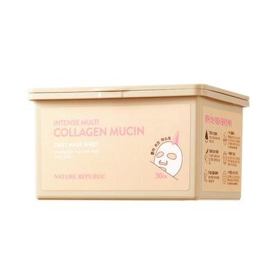 Pacote de máscara facial diária intensa de mucina multicolágeno (3 opções)