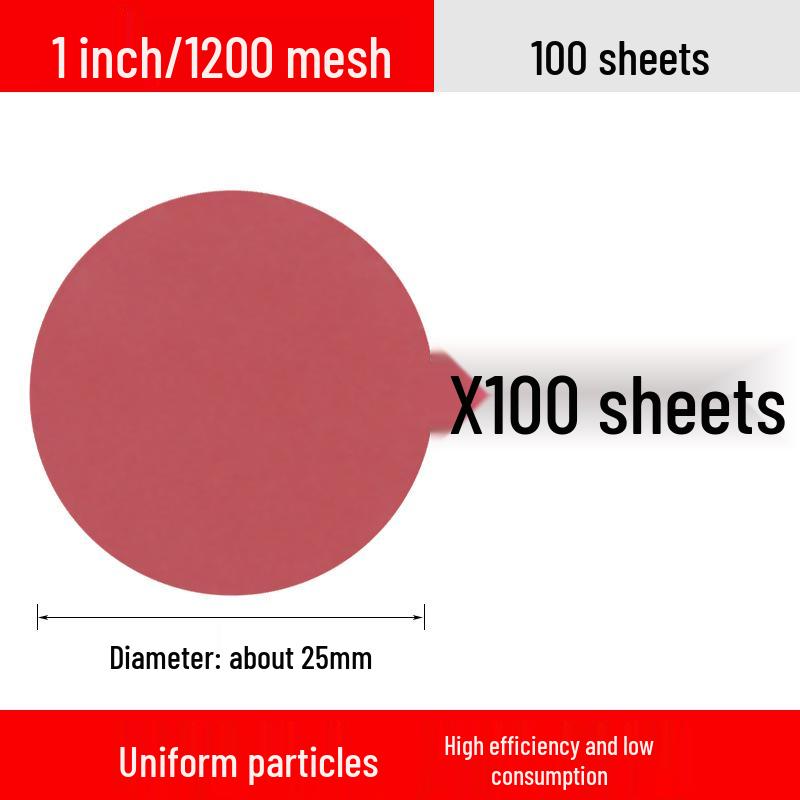 One-Inch Flocked Sandpaper Grinding & Polishing Disc for Small Electric Grinders