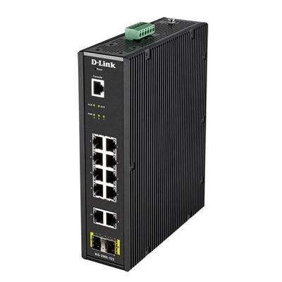 D-LINK DIS-200G-12S 10-Port Managed Ethernet Switch - Layer 2 Supported - Modular - Twisted Pair, Fiber Optic
