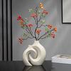 Vase Ornament, Resin Decorative Vase Sculpture, Table Decor for Living Room Bedroom Office Home Balcony Indoor