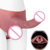 Neuer Artikel Extra-Lange Tragbare Hohl-Penis-Slips für Männer, Realistische Silikon-Dildo-Unterwäsche, Sexspielzeug zur Vergrößerung für erwachsene Männer