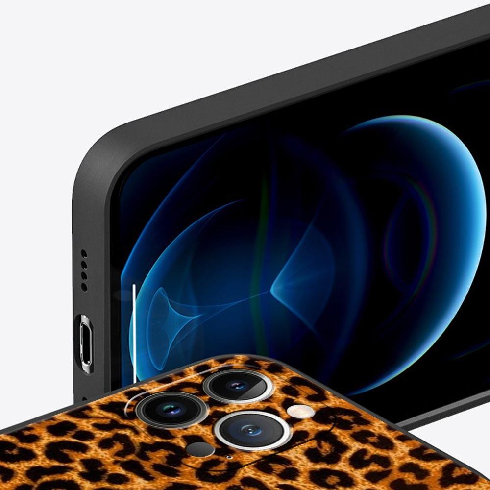 Modny tygrysi leopardzi wzór kwiatowy na iPhone 11 12 13 15 14 Pro Max etui na telefon X XR XS 7 8 Plus SE 2020 luksusowy pokrowiec Funda