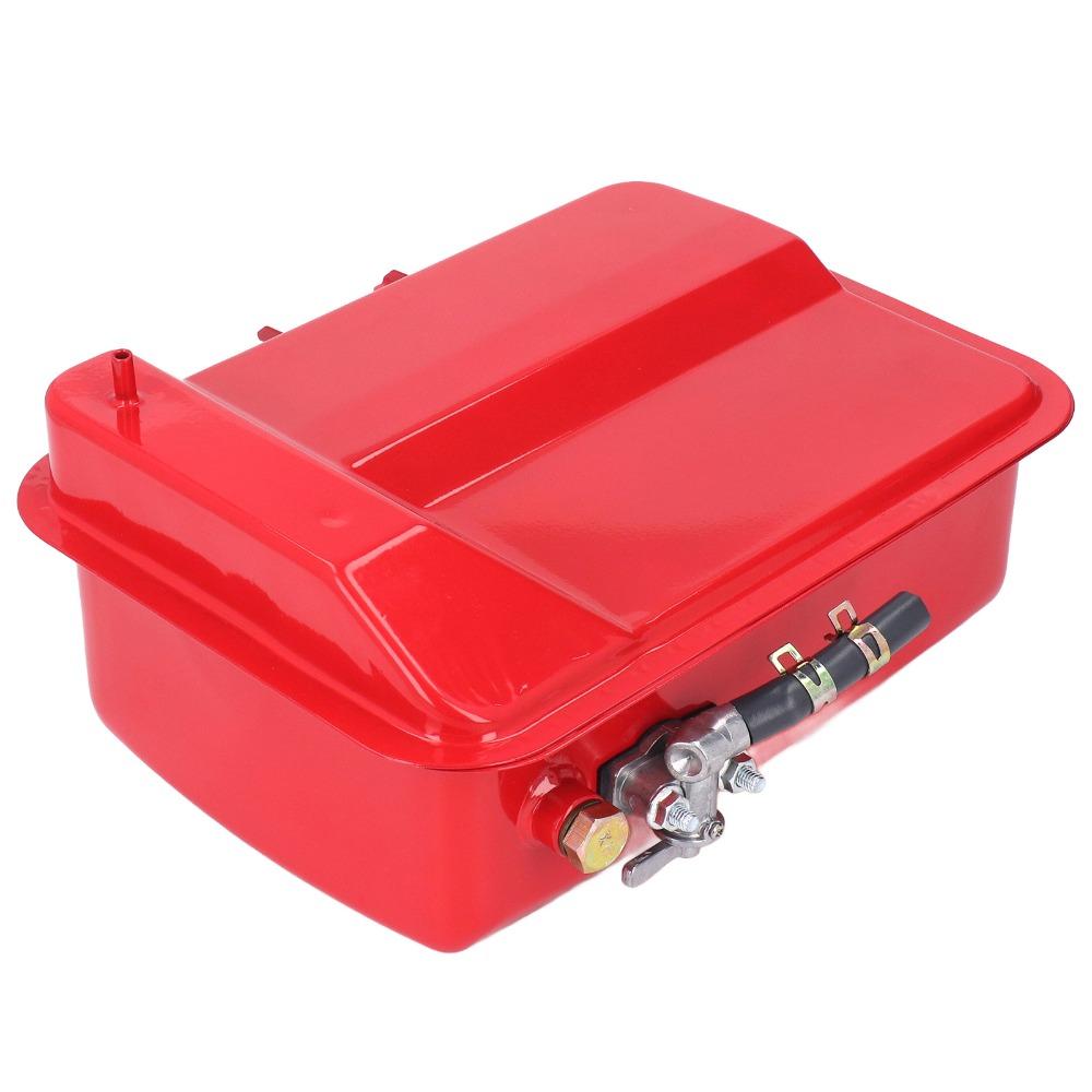 Iron Diesel Fuel Tank Red Portable Diesel Tank Durable Fuel Tank Assembly for 186F 188F 192F 195F