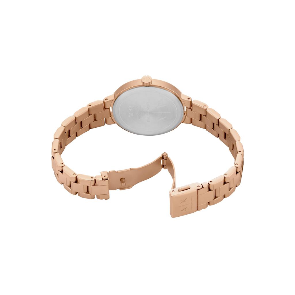 Armani Exchange Women's Two-Hand Rose Gold Tone Stainless Steel Gift Set AX7175SET