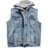 Men's Adidas Neo Vests Men's Blue Hooded Non Detachable Moderate Other