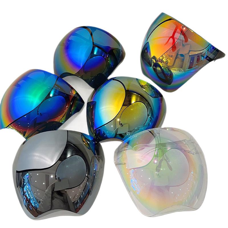 Colorful coated protective mask, explosive windproof, sand-proof, oil fume-proof, dust-proof and sun-proof, universal cycling goggles