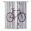 Bicycle Window Curtains Living Room Decor Curtains for Bedroom Luxury Home Decor Flat  Window