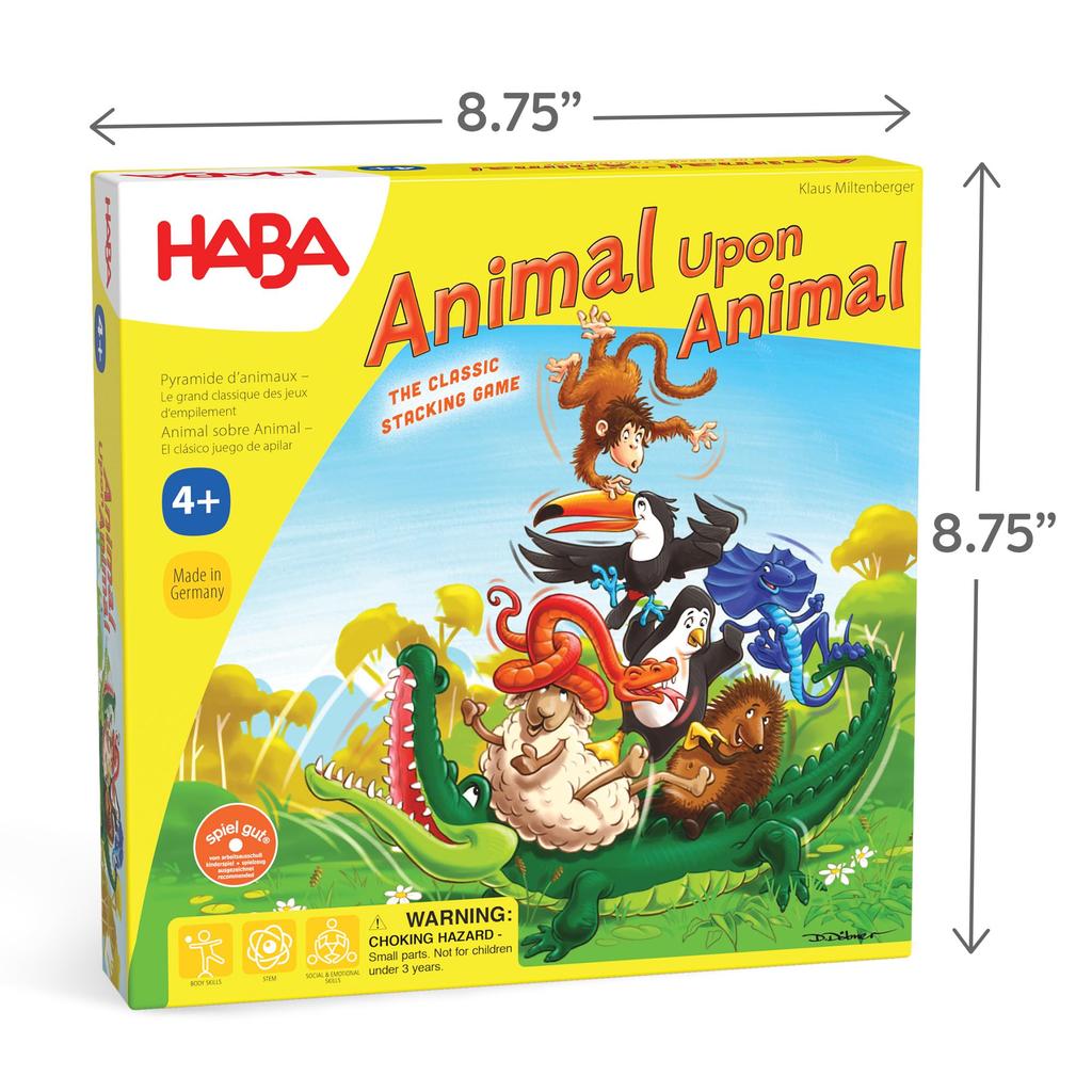 HABA GAME Crocodile Animal Stacking 3678 Ride? [Official Import]