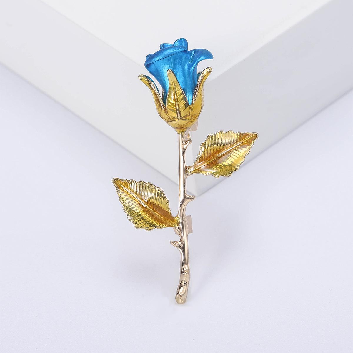 

Трехмерная красная роза брошь, высококачественный простой маленький ароматный темпераментный костюм корсаж женская роскошная одежда аксессуары