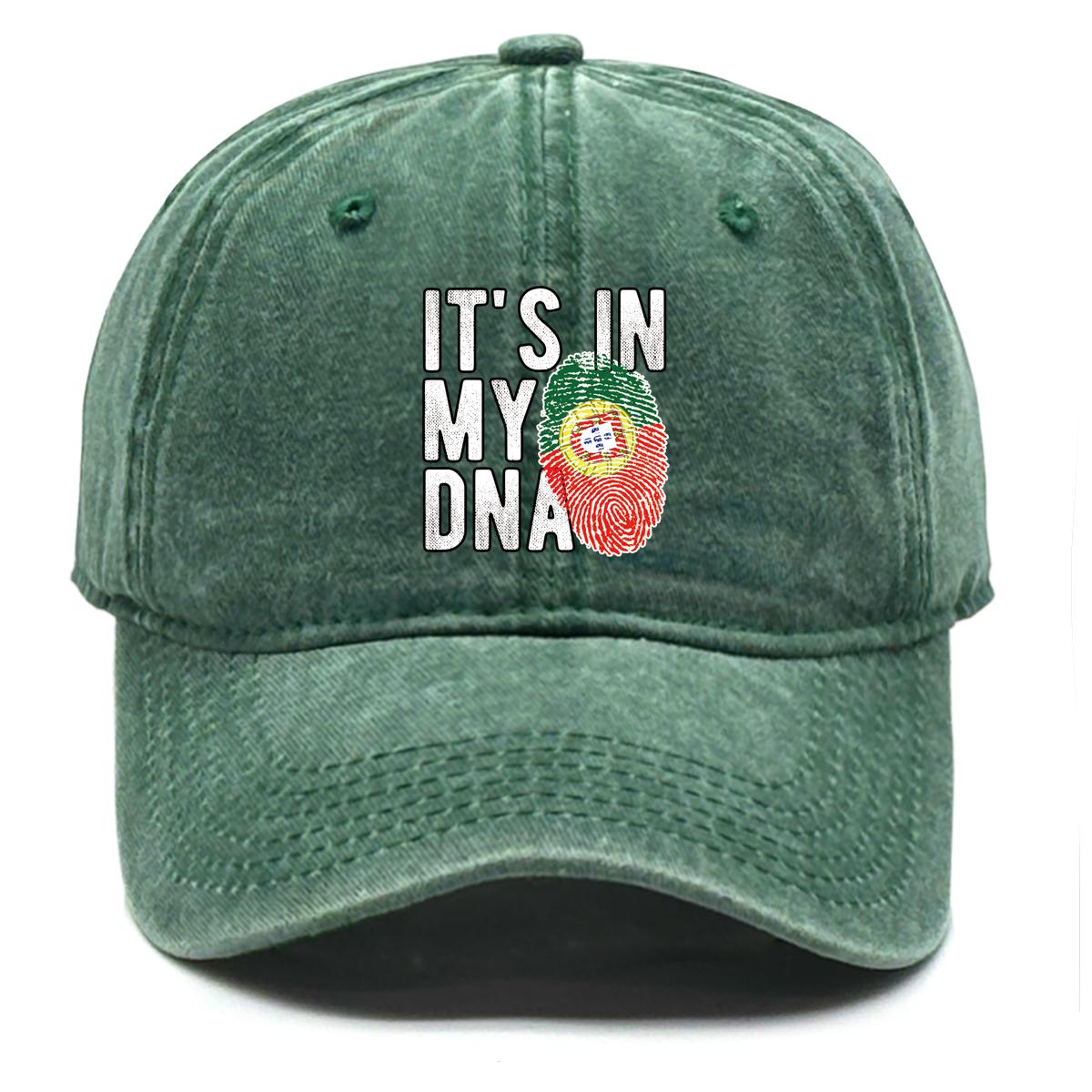 

Fingerprints Flag of Portugal Print Adjustable Sun Hat, IT S IN MY DNA Sports Hat Hip Hop Cozy Solid Distressed Snapback Baseball Hat as the picture