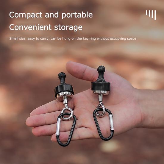 Cârlig Magnetic pentru Camping, Aluminiu Aliaj, Detașabil, Baldachin Exterior, Cort de Camping, Baldachin, Lanternă, Ceainic Agățat, Cataramă Tip D, Umeraș