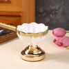 Custom Ceramic Flower Shaped Candlestick for Home Decor and Weddings Porcelain Candle Jars for Valentine's Day