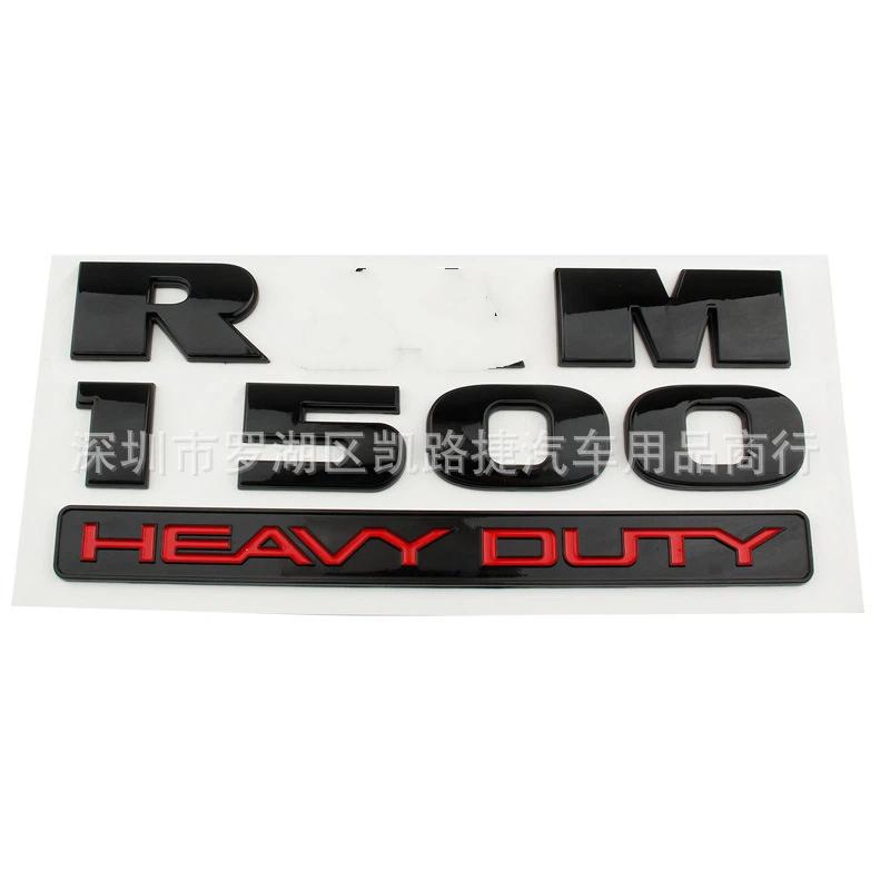 

Applicable to R-M 2500 HEAVY DUTY car logo ABS pickup truck sticker R-M door sticker letter car logo RAM1500HEAVY DUTY чёрный