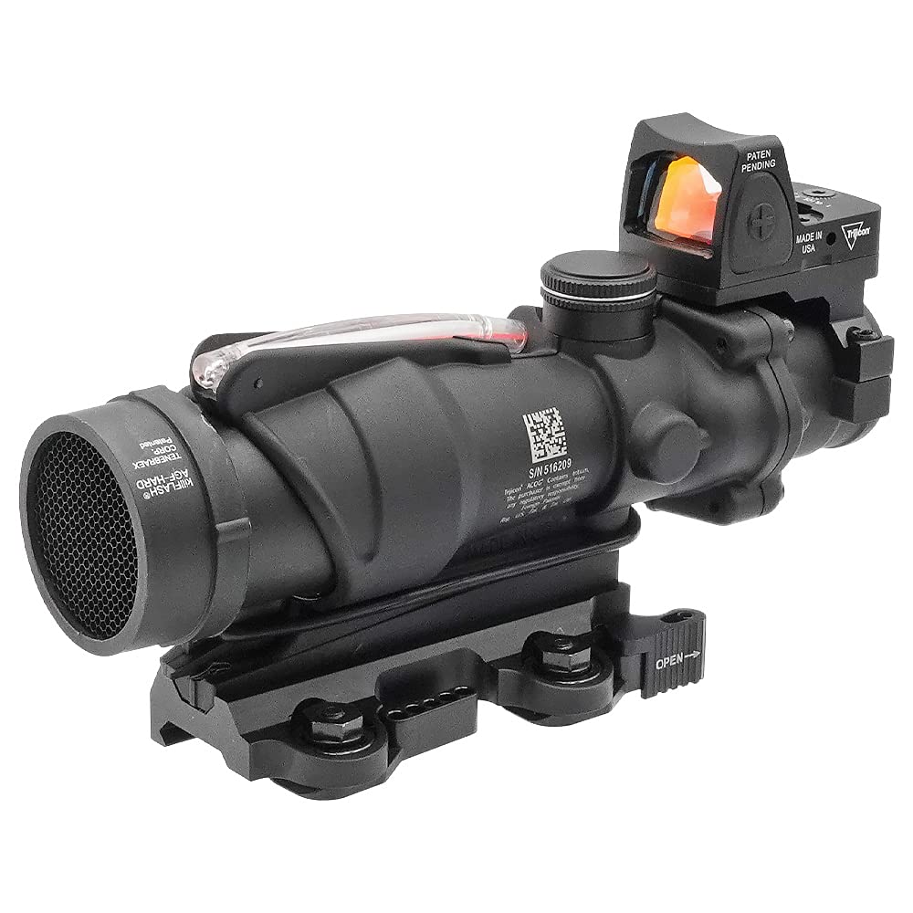 Military Garage EVOLUTION GEAR TA31 COG ECOS 4x32 Scope & RMR Replica Set with Kill Flash, QD Mount, 4x Magnification, Black