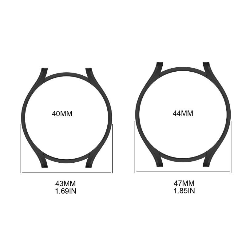 Screen Protector Case for Watch 6 40mm/44mm Waterproof Hard PC Bumper Protective Cover Anti-scratch