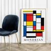 Poster Mondrian Color Composition