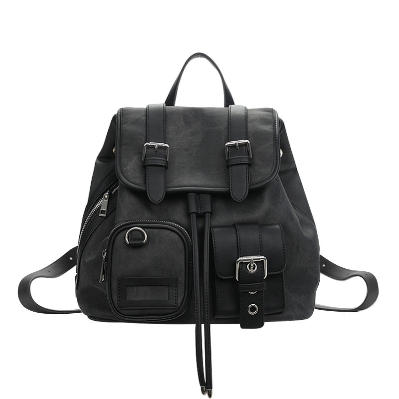 

Jane/Original Brown Diary Tie-Dyed Black Gray Waste Soil Wind Retro Large Capacity Versatile Pocket Backpack Tie-Dye Black Grey/Scheduled