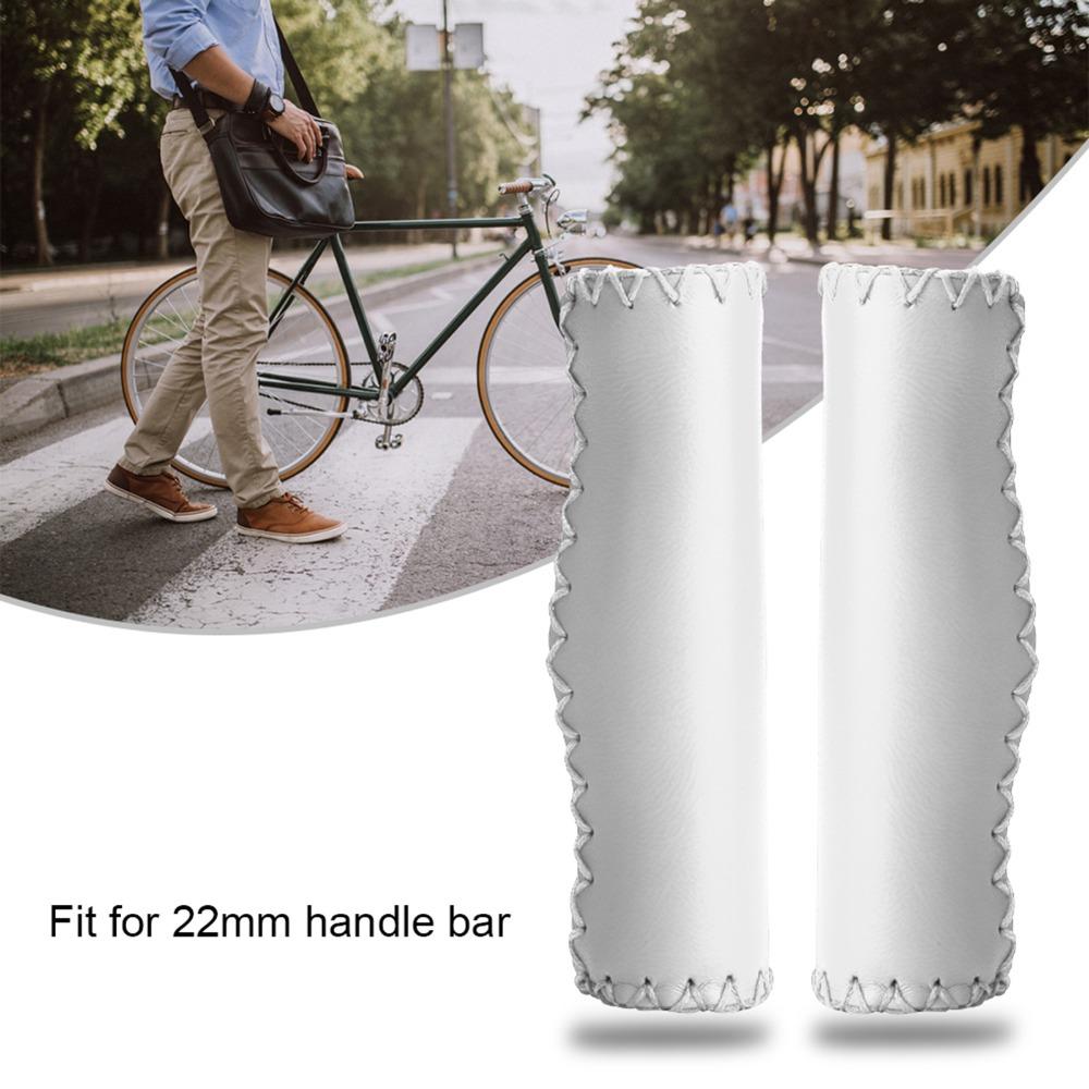 1 Pair Synthetic Leather Bike Handlebar Grips for Mountain Bike,Road Bike