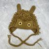 Winter Warm Knit Hat for Women Funny Monsters Hat Hooded Skull Hat Outdoor Activity Cap Windproof Headwear Pullover Hat
